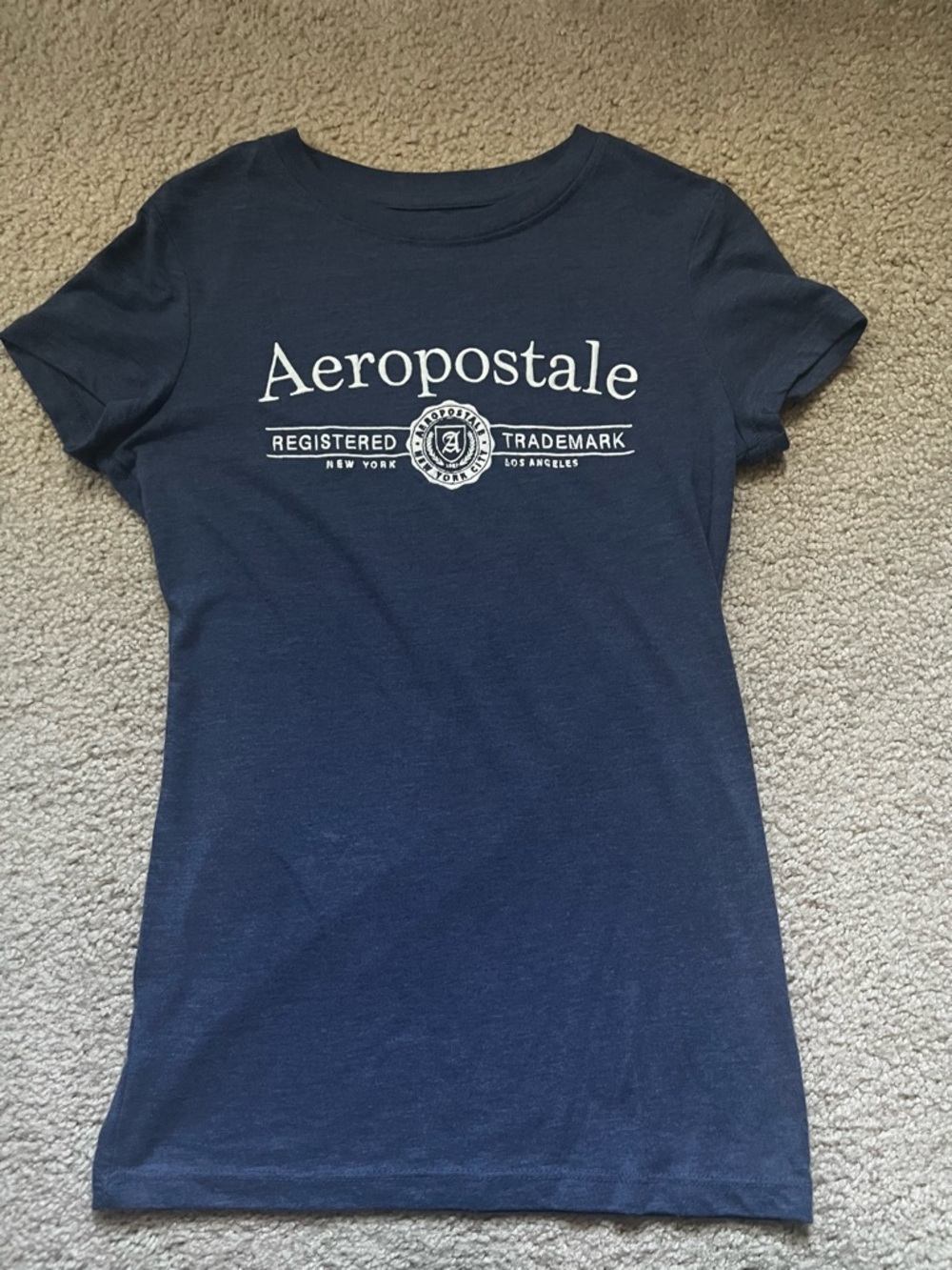 NWOT Aeropostale women’s navy classic crew tee